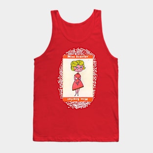 Miss Scarlet - The Game of Clue Tank Top